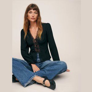 ❤️ Reformation * Nadene Top * Black ❤️